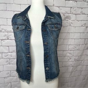 Mudd Denim Jean Vest Size XS